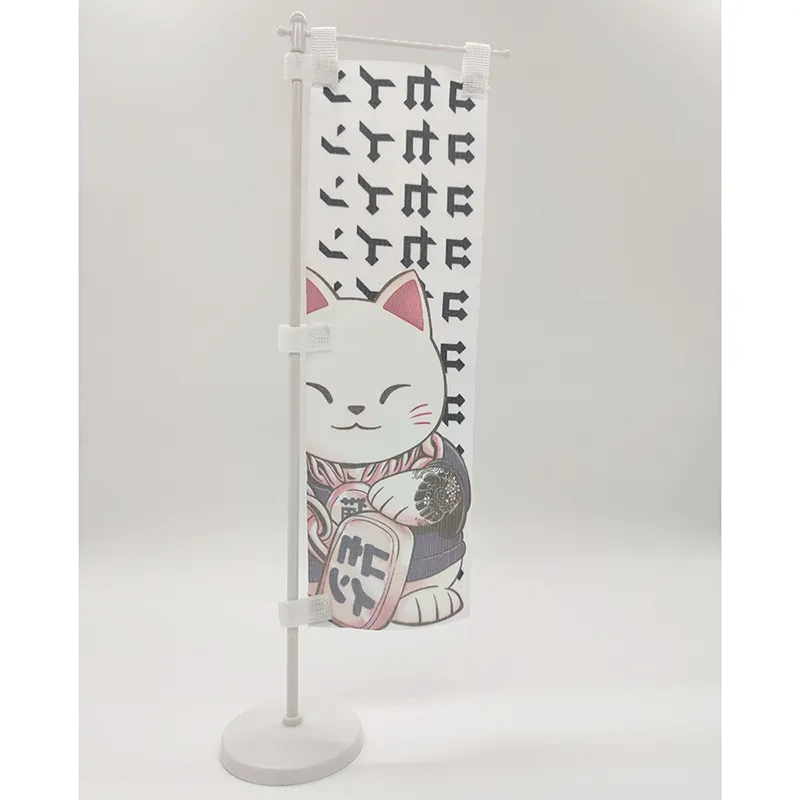 Bandeira de praia retangular de mesa