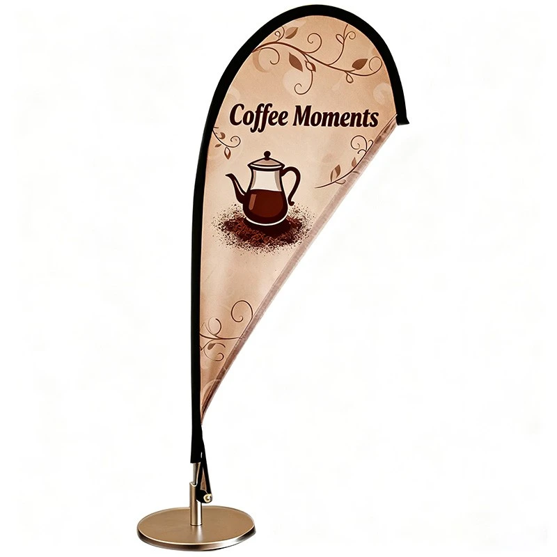 Bandeira de praia em forma de lágrima de mesa